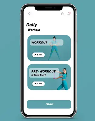 Workout android App screenshot 1